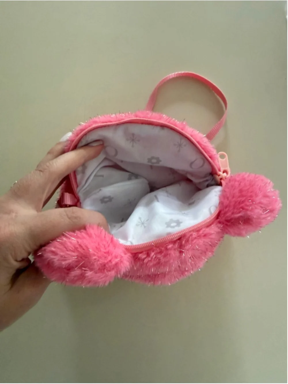 Girls FAO Schwarz Pink Teddy Bear Crossbody Bag One Size